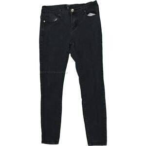 FOREVER 21 High Waisted High Rise Black Denim Jeans Waist 27